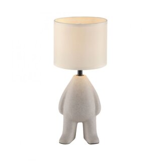 JUST LIGHT Tischleuchte "TED" beige stehend 14191-39