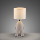 JUST LIGHT Tischleuchte "TED" beige stehend 14191-39