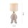 JUST LIGHT Tischleuchte "TED" beige stehend 14191-39