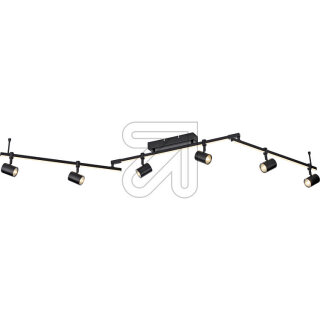 Paul Neuhaus LED-Strahler "Barik" schwarz 6-flg. GU10 6526-18