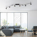 Paul Neuhaus LED-Strahler "Barik" schwarz 6-flg. GU10 6526-18