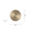 Paul Neuhaus Akku-LED-Wandleuchte Puntua messing O180mm 3000K 8152-60