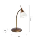 Paul Neuhaus LED-Tischleuchte altmessing 3000K G9 3W 4001-11