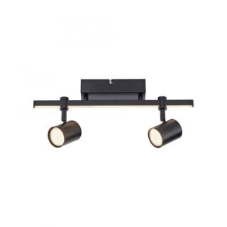 Paul Neuhaus LED-Strahler "Barik" schwarz 2-flg. GU10 6524-18