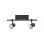 Paul Neuhaus LED-Strahler "Barik" schwarz 2-flg. GU10 6524-18