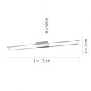 Paul Neuhaus LED-Deckenleuchte IP20 3000K 42W stahl 8085-55