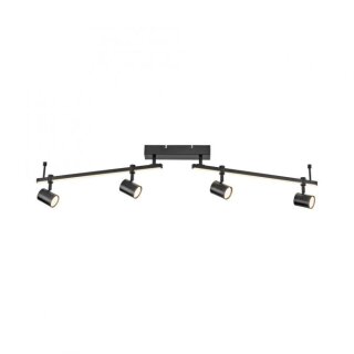 Paul Neuhaus LED-Strahler "Barik" schwarz 4-flg. 6525-18