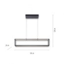 Paul Neuhaus LED-Pendelleuchte "Contura" 32W schwarz 2441-18