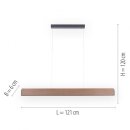 Paul Neuhaus LED-Pendelleuchte "Palma" Holz natur 2465-79