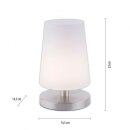 Paul Neuhaus LED-Tischleuchte stahl 3000K 3W 4146-55