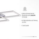 Paul Neuhaus LED-Deckenleuchte stahl 3000K 35W 8193-55