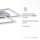 Paul Neuhaus LED-Deckenleuchte stahl 3000K 28W 8192-55