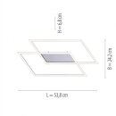 Paul Neuhaus LED-Deckenleuchte stahl 3000K 28W 8192-55