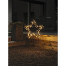 KonstSmide LED Metallstern 150 bernsteinfarbene LED...
