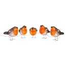 KonstSmide LED Acryl Rotkehlchen 5er-Set 40 ww LED 6245-103