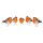 KonstSmide LED Acryl Rotkehlchen 5er-Set 40 ww LED 6245-103