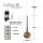 hellum LED-Glas-Tropfen 524703
