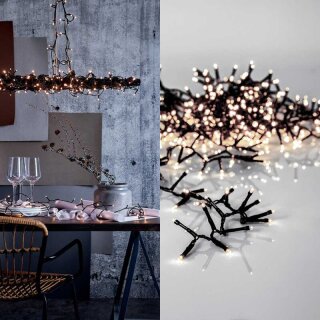 Eglo 410832 LED Lichterkette Crispy Ice White IP44 innen & außen warmweiß 3000K 360 LEDs 25,6m