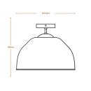 Ledvance Deckenleuchte Decor Camel Bell Ceiling weiß Ø37,5cm max. 9W E27 aus Pappmaschee