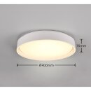 Reality Leuchten LED Deckenlampe Felis Weiß Ø40cm 24W 2500lm CCT 2700-6500K Schalter-Dimmbar + Fernbedienung