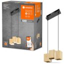 Ledvance Smart+ LED Pendelleuchte Decor Wood Pendant 30cm...