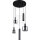 TRIO Pendelleuchte "Mataro" schwarz 5flg. 364130532