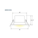 LeuchTek SPA44-6W-WW LED ALL-IN-ONE Einbaustrahler 6W 2700K 420lm IP44 weiß schwenkbar mit Treiber