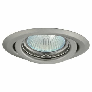 FaroForm Einbaustrahler Einbauleuchte AXEL 2115 Chrom matt rund max. 35W ohne Leuchtmittel schwenkbar