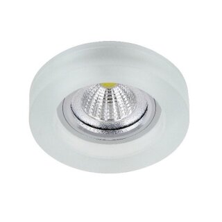 FaroForm Einbaustrahler Einbauleuchte CRYSTAL FROST-R mattiert rund max. 50W GU5,3 ohne Leuchtmittel