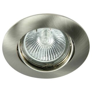 FaroForm Einbaustrahler Einbauleuchte DITO DT02B Chrom matt rund max. 35W ohne Leuchtmittel schwenkbar