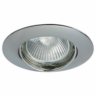 FaroForm Einbaustrahler Einbauleuchte DITO DT02B-C Chrom rund max. 35W ohne Leuchtmittel schwenkbar