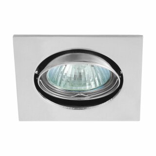 FaroForm Einbaustrahler Einbauleuchte LIZZY DT10 Chrom eckig max. 35W ohne Leuchtmittel schwenkbar