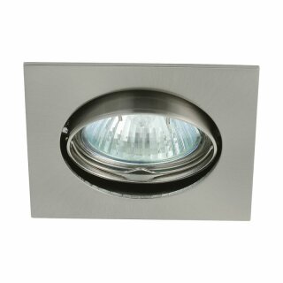 FaroForm Einbaustrahler Einbauleuchte LIZZY DT10 Chrom matt eckig max. 35W ohne Leuchtmittel schwenkbar