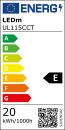 UL115CCT LED Unterbauleuchte 115cm Weiß IP20 20W CCT 3000/4000/6500K mit Schalter