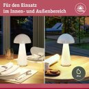 Paulmann LED-Akku-Tischleuchte IP44 weiß glänzend 76995