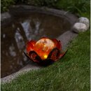 StarTrading LED-Solar-Dekoration "Lilly" Seerosen-Optik 482-80 kupfer/amber
