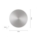 Paul Neuhaus Akku-LED-Wandleuchte Puntua aluminium D250mm 3000K 8153-95