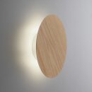 Paul Neuhaus Akku-LED-Wandleuchte Puntua Holz natur D250mm 3000K 8153-17