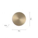 Paul Neuhaus Akku-LED-Wandleuchte Puntua messing O180mm 3000K 8152-60