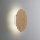 Paul Neuhaus Akku-LED-Wandleuchte Puntua Holz natur O180mm 3000K 8152-79