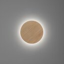 Paul Neuhaus Akku-LED-Wandleuchte Puntua Holz natur O180mm 3000K 8152-79
