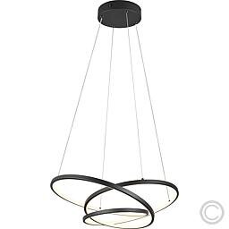 Trio LED-Pendelleuchte Darvin schwarz 620mm 34W CCT 349110132