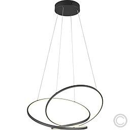 Trio LED-Pendelleuchte Darvin schwarz 750mm 54W CCT 349119132