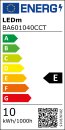 BA601040CCT Baufassung Renovierlampe 10W 1100lm 2700/4000/6500K Steckklemme