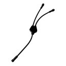 Illu-ve2 Illu Lichterkette Verteiler 2-fach Schwarz...