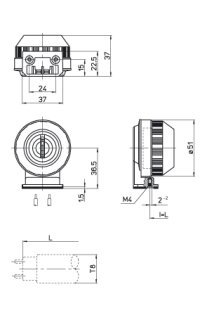 2x Schaum Aufbau-Fassung G13 IP66/IP67  für T8