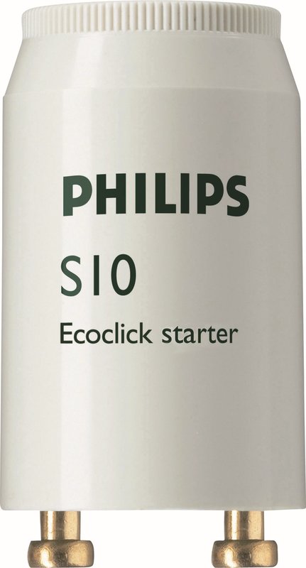 Einzelschaltung 4-65W SIN 220-240V 10x Philips Starter S10 Ecoclick Starter 