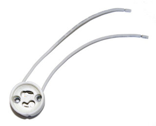 50x GreenLED Hochvolt-Fassung GU10 Keramik mit 15cm Leitung